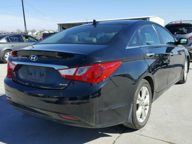 5NPEC4AC9BH234608 - 2011 HYUNDAI SONATA SE BLACK photo 4