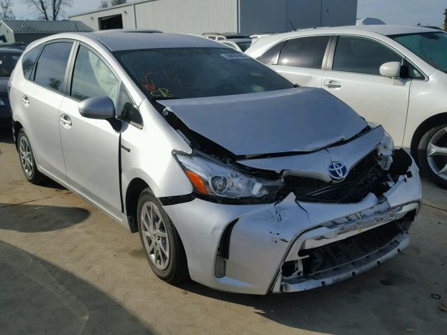 JTDZN3EU7FJ025695 - 2015 TOYOTA PRIUS V GRAY photo 1