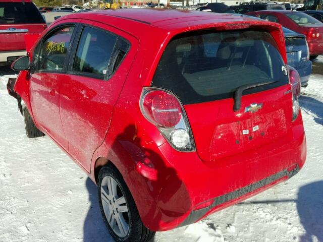 KL8CD6S92FC738897 - 2015 CHEVROLET SPARK 1LT RED photo 3