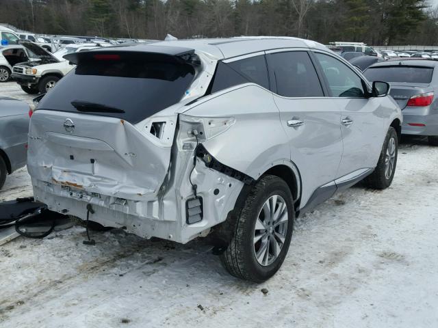 5N1AZ2MH1GN104463 - 2016 NISSAN MURANO S SILVER photo 4