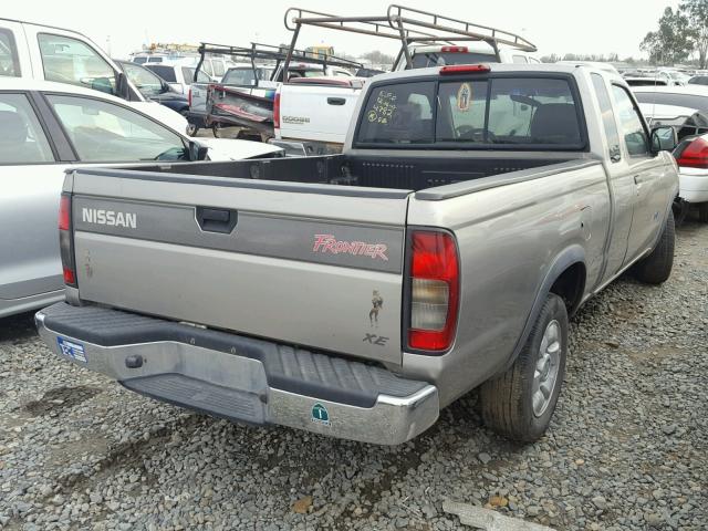 1N6DD26S7YC374106 - 2000 NISSAN FRONTIER K BEIGE photo 4