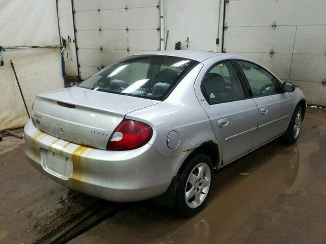 1B3ES46C61D123659 - 2001 DODGE NEON SE SILVER photo 4