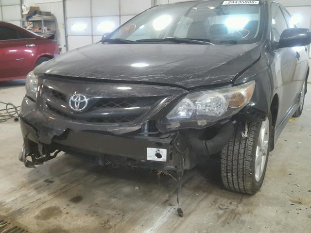 5YFBU4EEXCP024695 - 2012 TOYOTA COROLLA BA BLACK photo 9