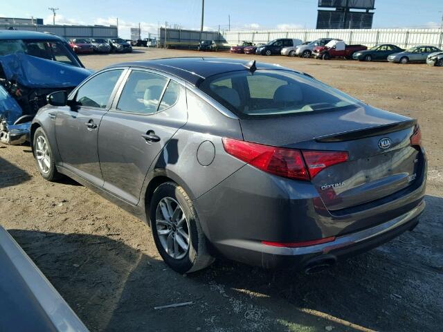 KNAGM4A79B5150424 - 2011 KIA OPTIMA LX GRAY photo 3