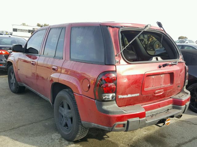 1GNDT13S932399471 - 2003 CHEVROLET TRAILBLAZE MAROON photo 3