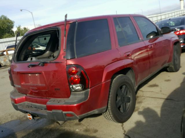 1GNDT13S932399471 - 2003 CHEVROLET TRAILBLAZE MAROON photo 4