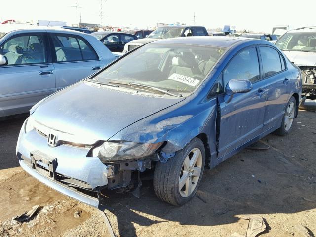 1HGFA16877L057624 - 2007 HONDA CIVIC EX BLUE photo 2