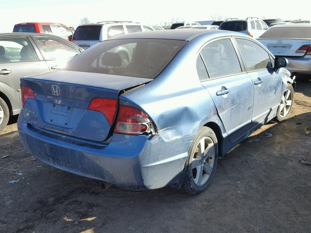 1HGFA16877L057624 - 2007 HONDA CIVIC EX BLUE photo 4