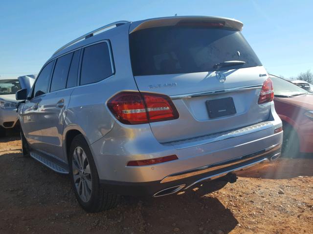 4JGDF6EE7HA783892 - 2017 MERCEDES-BENZ GLS 450 4M SILVER photo 3