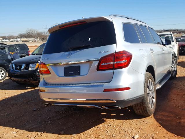 4JGDF6EE7HA783892 - 2017 MERCEDES-BENZ GLS 450 4M SILVER photo 4