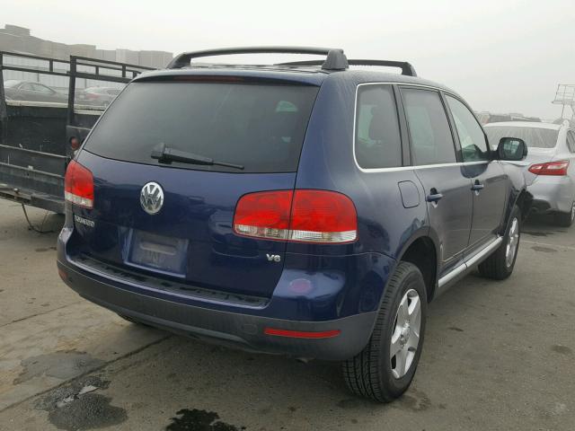 WVGBC67L54D030978 - 2004 VOLKSWAGEN TOUAREG 3. BLUE photo 4