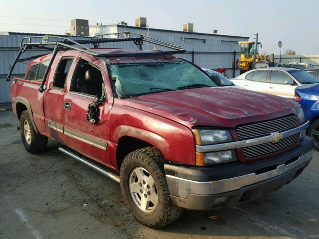 1GCEK19TX4E270025 - 2004 CHEVROLET SILVERADO RED photo 1