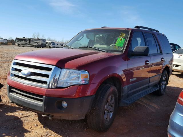 1FMFU16517LA36758 - 2007 FORD EXPEDITION RED photo 2