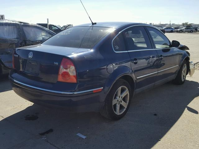 WVWRH63B44P206029 - 2004 VOLKSWAGEN PASSAT GLX BLUE photo 4