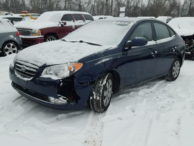 KMHDU46D68U316865 - 2008 HYUNDAI ELANTRA GL BLACK photo 2