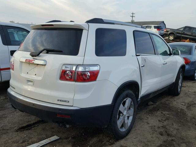 1GKKVRED1CJ122704 - 2012 GMC ACADIA SLT WHITE photo 4