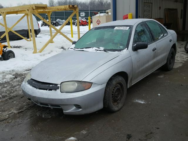 1G1JC52F357134907 - 2005 CHEVROLET CAVALIER SILVER photo 2