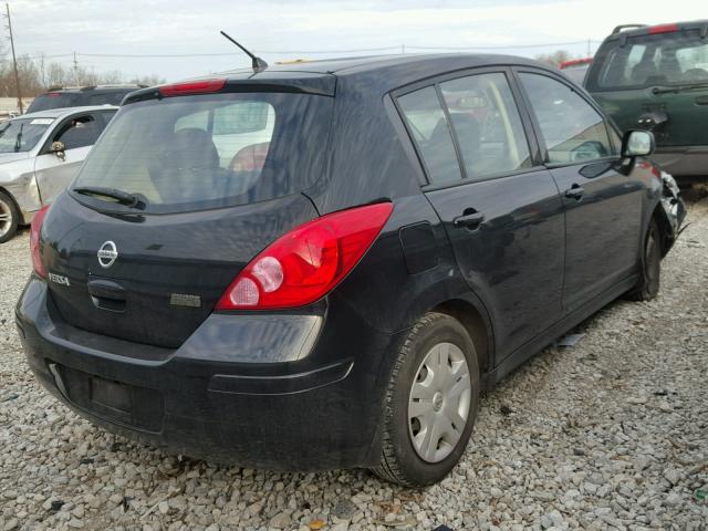 3N1BC1CP2BL489296 - 2011 NISSAN VERSA S BLACK photo 4