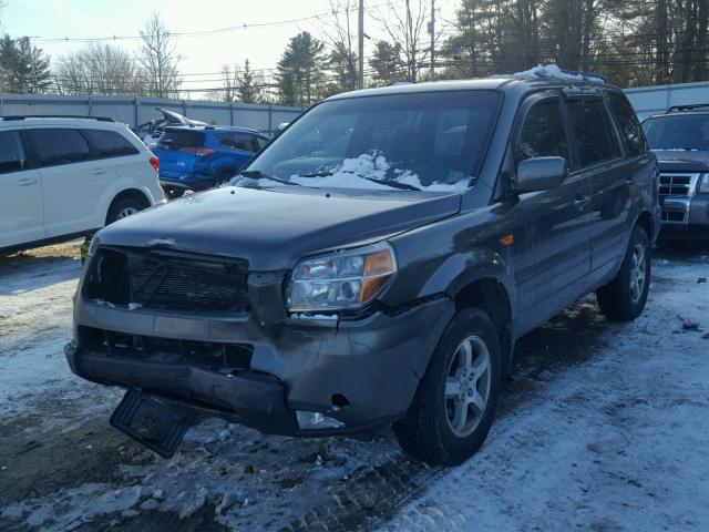 2HKYF18727H510341 - 2007 HONDA PILOT EXL GRAY photo 2