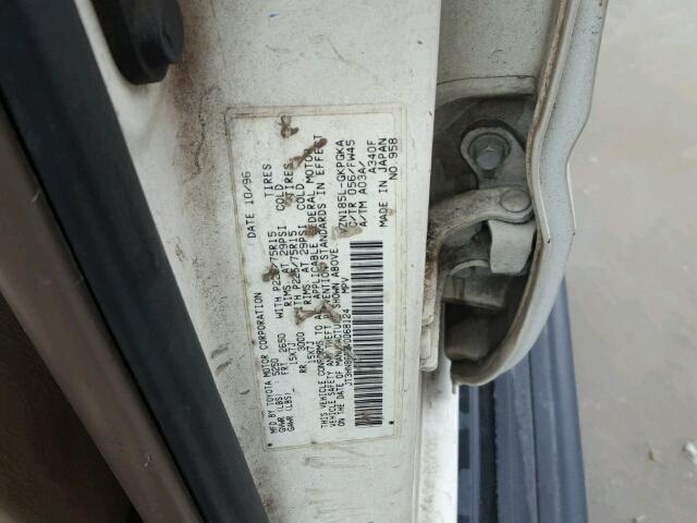 JT3HN86R9V0068124 - 1997 TOYOTA 4RUNNER SR WHITE photo 10