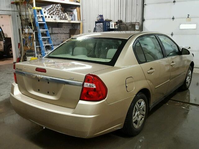 1G1ZS57F57F267059 - 2007 CHEVROLET MALIBU LS 金色 照片 4