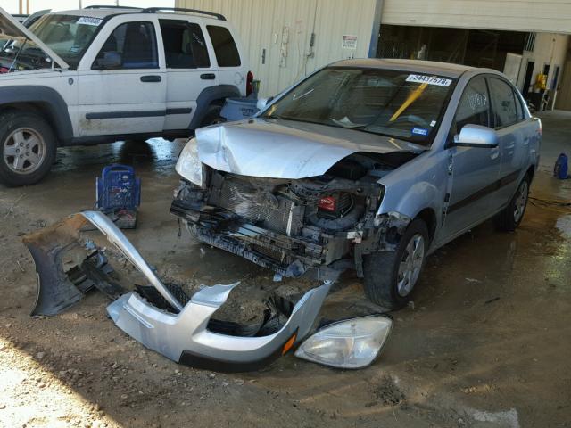 KNADE223896463467 - 2009 KIA RIO BASE BLUE photo 2