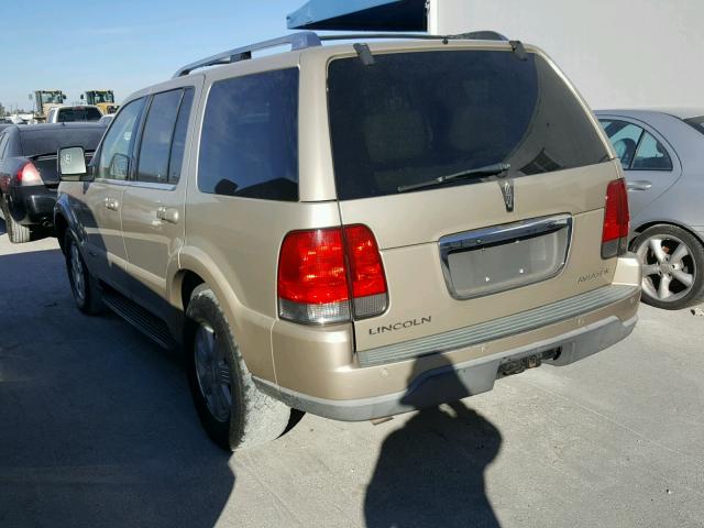 5LMEU68H15ZJ09909 - 2005 LINCOLN AVIATOR BEIGE photo 3