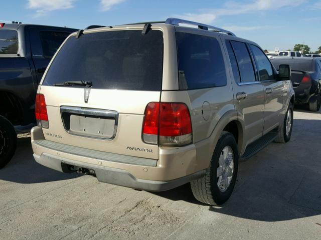 5LMEU68H15ZJ09909 - 2005 LINCOLN AVIATOR BEIGE photo 4