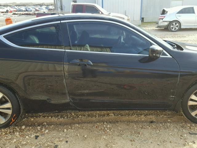 1HGCS12828A015039 - 2008 HONDA ACCORD EXL BLACK photo 9