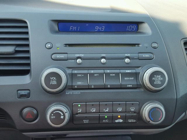 19XFA16939E026034 - 2009 HONDA CIVIC EXL SILVER photo 9