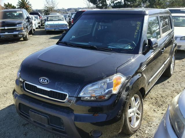 KNDJT2A20B7295036 - 2011 KIA SOUL BLACK photo 2