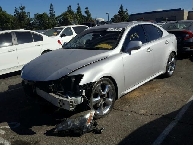 JTHBK262865011359 - 2006 LEXUS IS 250 SILVER photo 2