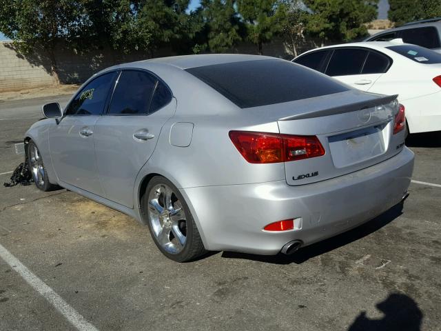 JTHBK262865011359 - 2006 LEXUS IS 250 SILVER photo 3