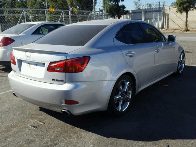 JTHBK262865011359 - 2006 LEXUS IS 250 SILVER photo 4