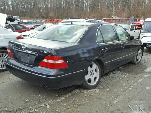 JTHBN36F165029413 - 2006 LEXUS LS 430 BLACK photo 4