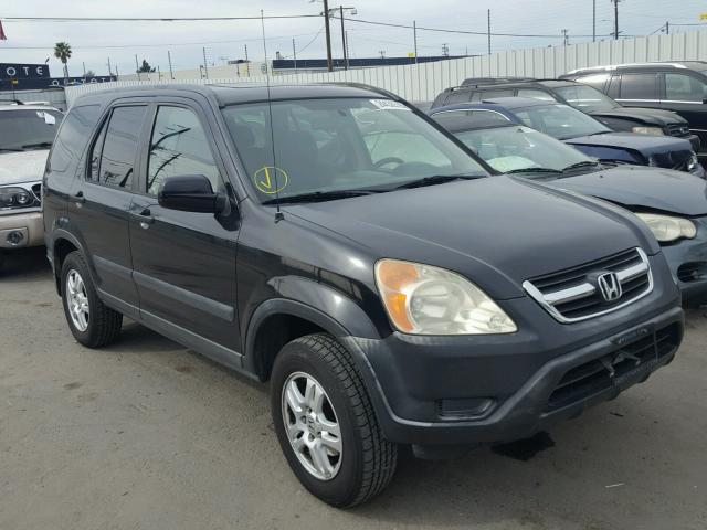 JHLRD788X3C037612 - 2003 HONDA CR-V EX BLACK photo 1