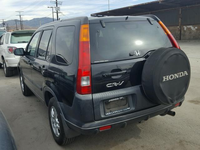 JHLRD788X3C037612 - 2003 HONDA CR-V EX BLACK photo 3