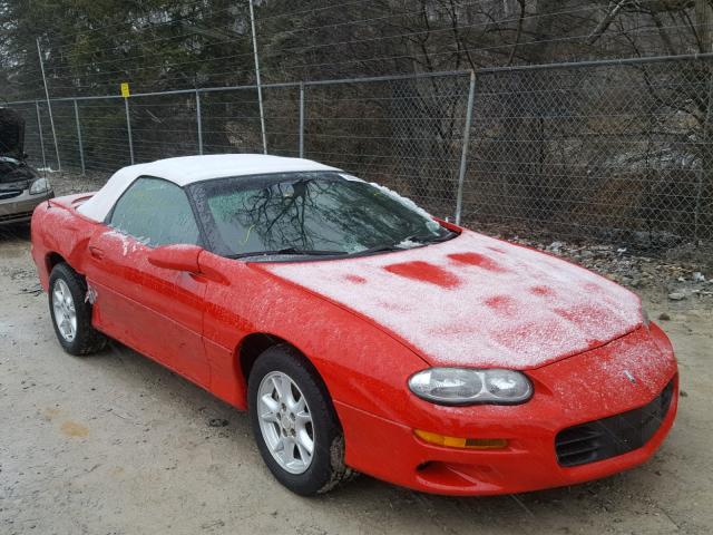 2G1FP32K322124179 - 2002 CHEVROLET CAMARO RED photo 1