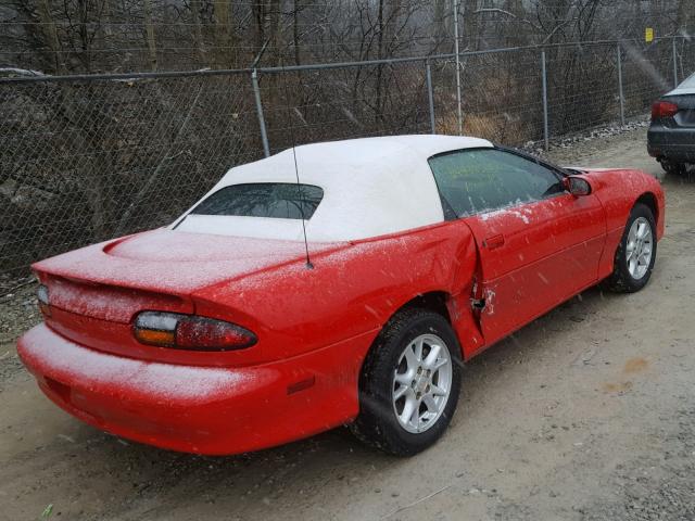 2G1FP32K322124179 - 2002 CHEVROLET CAMARO RED photo 4