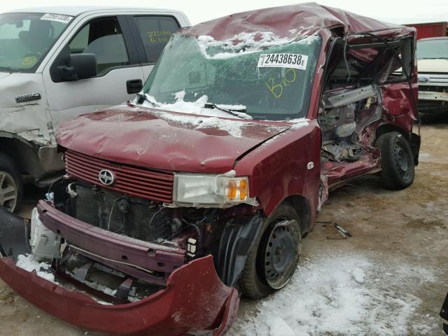 JTLKT324264108384 - 2006 TOYOTA SCION XB MAROON photo 2