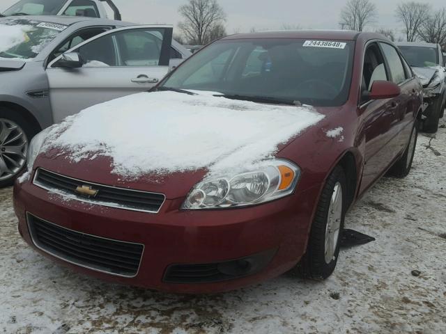 2G1WC583281267422 - 2008 CHEVROLET IMPALA LT RED photo 2