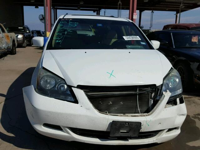 5FNRL38747B051577 - 2007 HONDA ODYSSEY EX WHITE photo 9