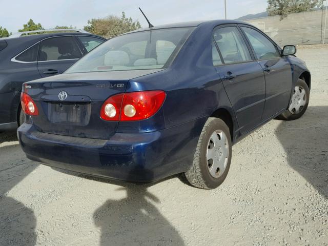 1NXBR32E25Z519314 - 2005 TOYOTA COROLLA CE BLUE photo 4