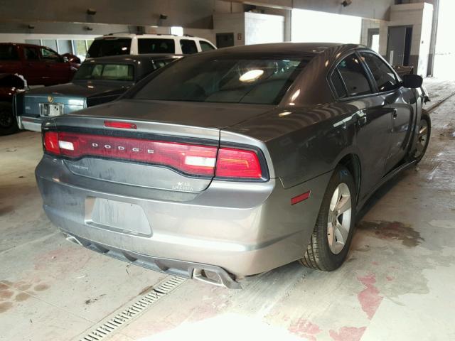 2B3CL3CG3BH544040 - 2011 DODGE CHARGER GRAY photo 4