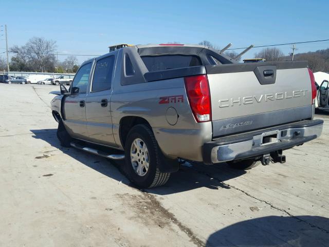 3GNEC13T13G245681 - 2003 CHEVROLET AVALANCHE BEIGE photo 3