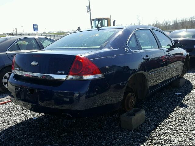 2G1WC583089165909 - 2008 CHEVROLET IMPALA BLUE photo 4