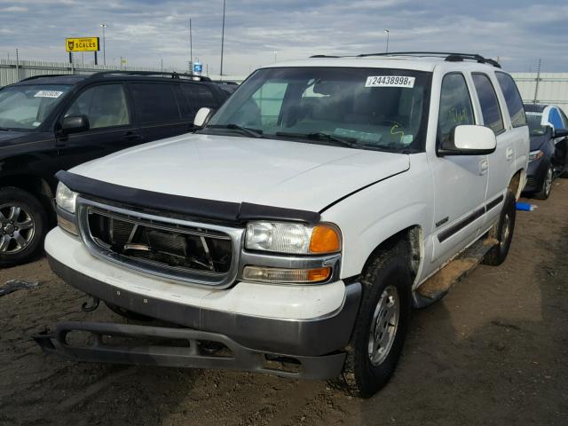 1GKEK13T2YJ160970 - 2000 GMC YUKON WHITE photo 2