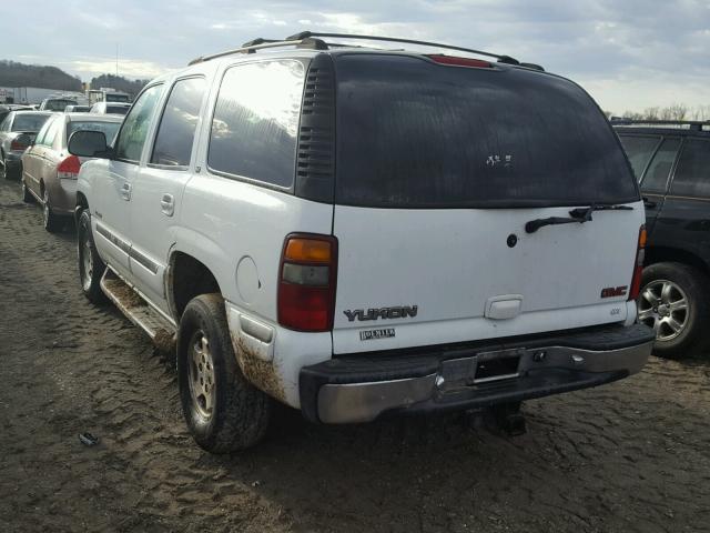 1GKEK13T2YJ160970 - 2000 GMC YUKON WHITE photo 3