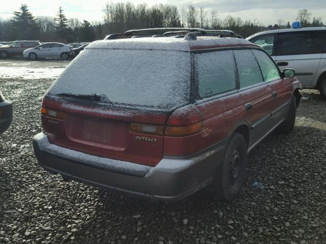 4S3BG6859V7638124 - 1997 SUBARU LEGACY OUT RED photo 4