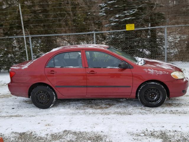 1NXBR32E23Z018596 - 2003 TOYOTA COROLLA CE RED photo 9